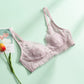 Wireless Sexy Minimizer 3/4 Cup Lace Mulberry Silk Bras [SKBR0047]