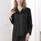16Momme Pure Mulberry Silk Long Sleeves Notch Collar Pajamas Set [SKPA0027]