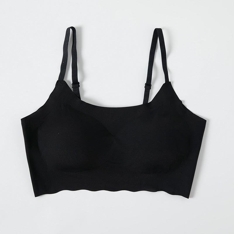 Wireless Elegant Anti Emptied Tank Top Mulberry Silk Bras [SKBR0051]