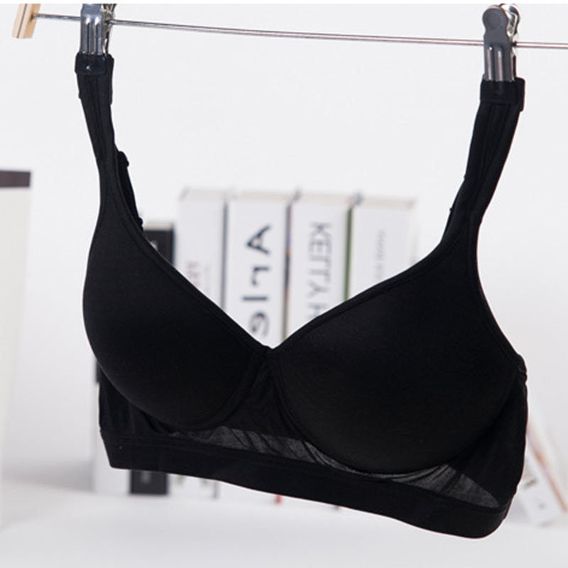 Wireless Sport Seamless 1/2 Cup Mulberry Silk Bras [SKBR0011]