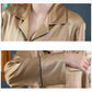 19Momme Pure Mulberry Silk Long Sleeves Notch Collar Pajamas Set [SKPA0003]