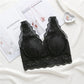 Wireless Sexy Gathered Tank Top Lace Mulberry Silk Bras [SKBR0015]