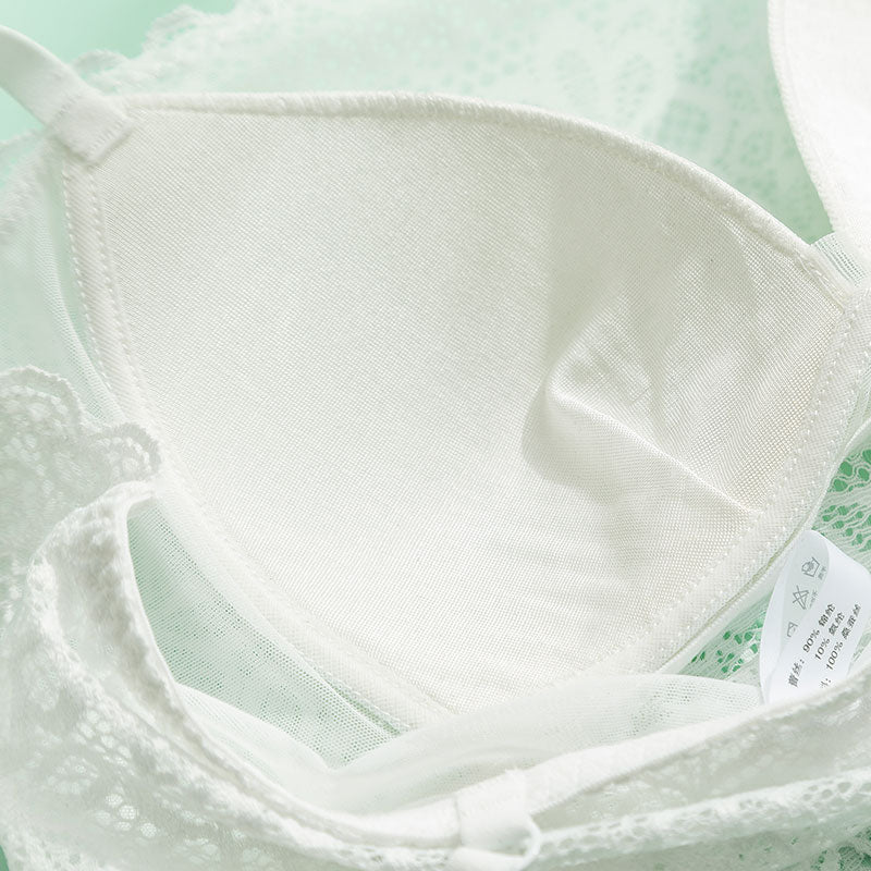 Wireless Sexy Anti Emptied Tube Top Lace Mulberry Silk Bras [SKBR0031]