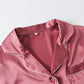 19Momme Pure Mulberry Silk Long Sleeves Notch Collar Pajamas Set [SKPA0013]