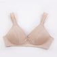 Wireless Simple Plus Size Breathable 3/4 Cup Mulberry Silk Bras [SKBR0027]