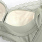 Wireless Sexy Gathered 3/4 Cup Lace Mulberry Silk Bras [SKBR0025]