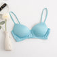 Wireless Simple Seamless 1/2 Cup Mulberry Silk Bras [SKBR0042]