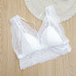 Wireless Romantic Breathable Triangle Lace Mulberry Silk Bras [SKBR0065]