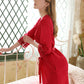 19Momme Pure Mulberry Silk Elegant Above Knee Lace Sleepshirt [SKSH0014]