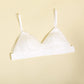 Wireless Romantic Breathable Triangle Lace Mulberry Silk Bras [SKBR0033]