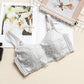 Wireless Elegant Plus Size Minimizer Tank Top Lace Mulberry Silk Bras [SKBR0054]