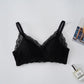 Wireless Romantic Anti Emptied Triangle Lace Mulberry Silk Bras [SKBR0038]