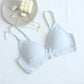 Wireless Romantic Seamless Triangle Mulberry Silk Bras [SKBR0068]