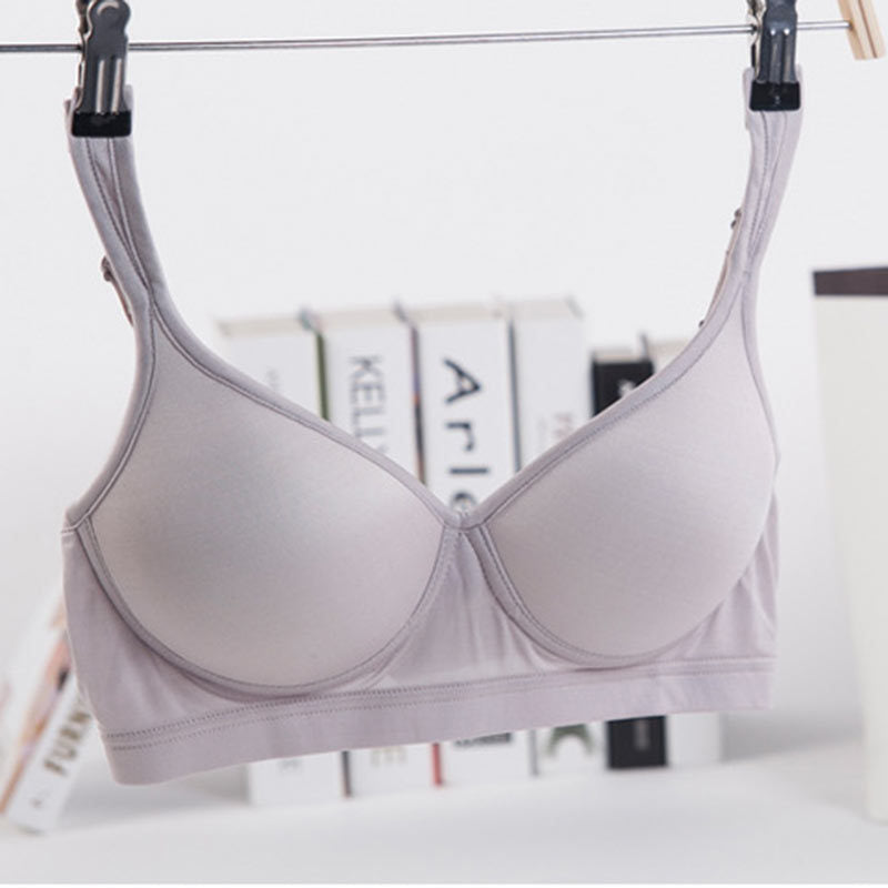 Wireless Sport Seamless 1/2 Cup Mulberry Silk Bras [SKBR0011]