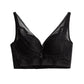 Wireless Sexy Gathered 3/4 Cup Lace Mulberry Silk Bras [SKBR0045]