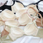 Wireless Cute Gathered 3/4 Cup Lace Mulberry Silk Bras [SKBR0067]