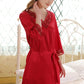 19Momme Pure Mulberry Silk Elegant Above Knee Lace Sleepshirt [SKSH0014]