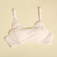 Wireless Sexy Gathered Full Cup Lace Mulberry Silk Bras [SKBR0035]