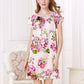 16Momme Pure Mulberry Silk Sweet Mini Printing Sleepshirt [SKSH0037]