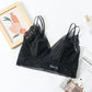 Wireless Sexy Breathable Triangle Lace Mulberry Silk Bras [SKBR0004]