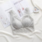 Wireless Sexy Gathered Tank Top Lace Mulberry Silk Bras [SKBR0015]