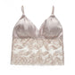Wireless Sexy Seamless Triangle Tank Top Lace Mulberry Silk Bras [SKBR0010]