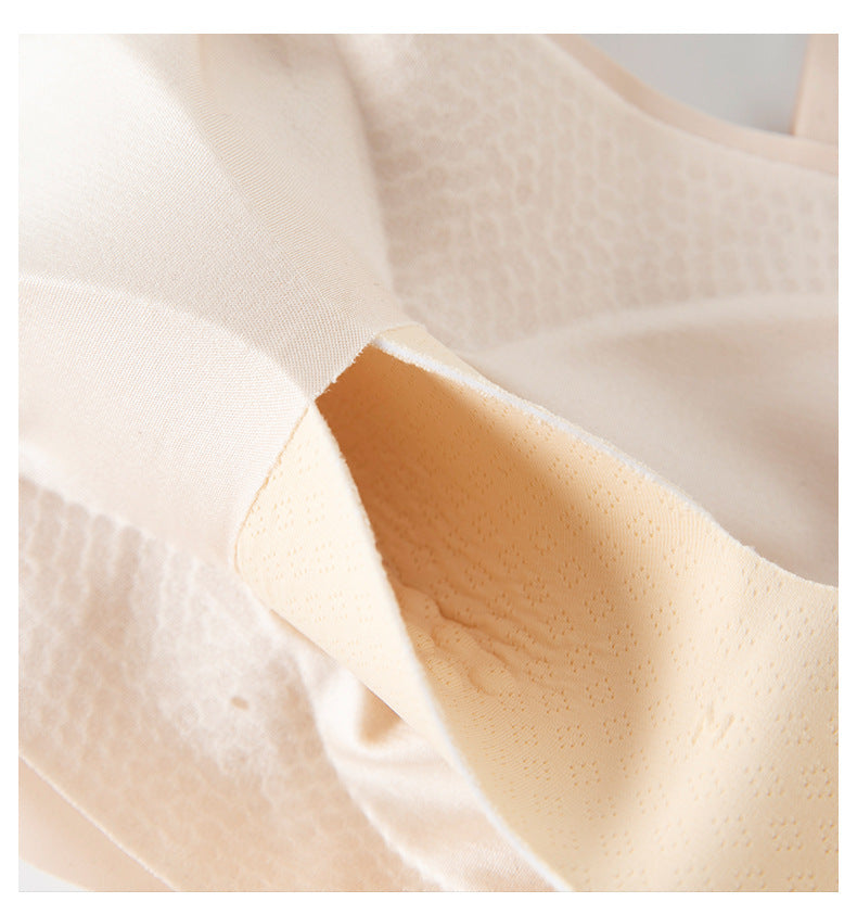 Wireless Elegant Anti Emptied Tank Top Mulberry Silk Bras [SKBR0051]