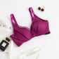 Wireless Romantic Breathable Triangle Lace Mulberry Silk Bras [SKBR0053]