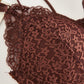 Wireless Sexy Gathered Triangle Lace Mulberry Silk Bras [SKBR0023]