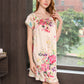 16Momme Pure Mulberry Silk Sweet Mini Printing Sleepshirt [SKSH0037]