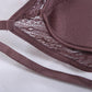Wireless Romantic Breathable Triangle Lace Mulberry Silk Bras [SKBR0020]