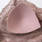 Wireless Sexy Gathered 3/4 Cup Lace Mulberry Silk Bras [SKBR0007]