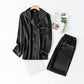 19Momme Pure Mulberry Silk Long Sleeves Notch Collar Pajamas Set [SKPA0013]