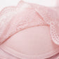 Wireless Sexy Gathered 3/4 Cup Lace Mulberry Silk Bras [SKBR0021]