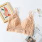 Wireless Sexy Breathable Triangle Lace Mulberry Silk Bras [SKBR0004]
